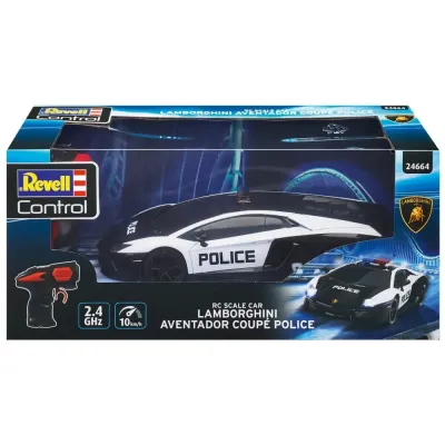Revell - Управление RC машиной Lamborghini Aventador Coupe Police 1:24 Дистанционное управление 2.4GHz 24664