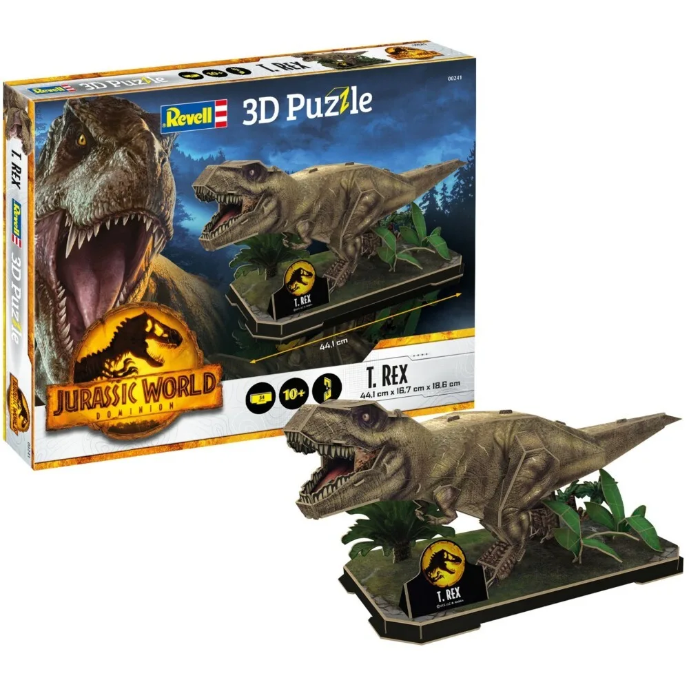 Revell - Пазл 3D Мир Юрского периода Ти-Рекс 45 элементов. 00241 / артикул 00241 / GTIN 4009803002415