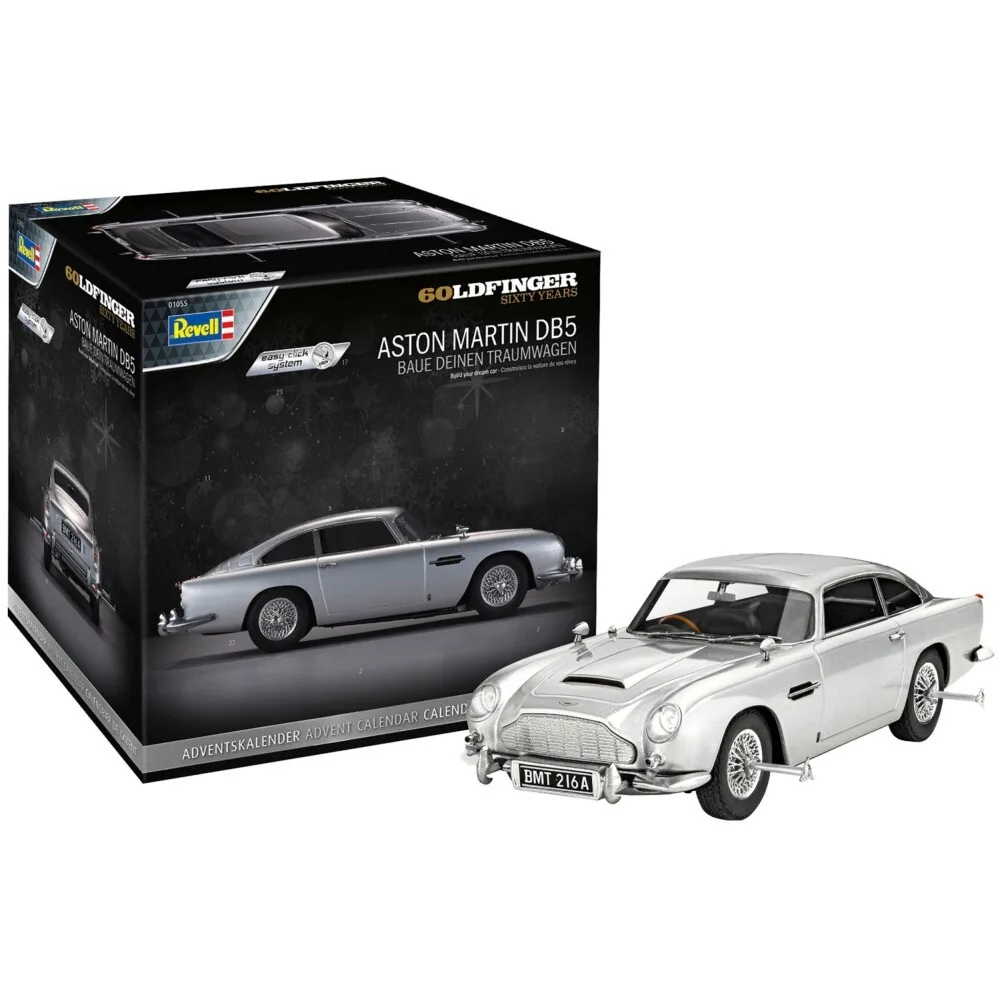 Revell - James Bond Advent Calendar Aston Martin DB5 1:24 Автомобиль для самостоятельной сборки 01055 / артикул 01055 / GTIN 4009803010557