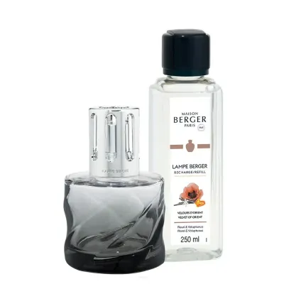 Maison Berger Paris Комплект аромаламп Black Spiral + масло Velvet of Orient 250мл