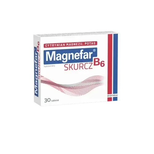 Magnefar B6 Skurcz - 30 таблеток в пленочной оболочке