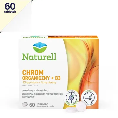 Naturell Organic Chromium + B3 - 60 сосательных таблеток