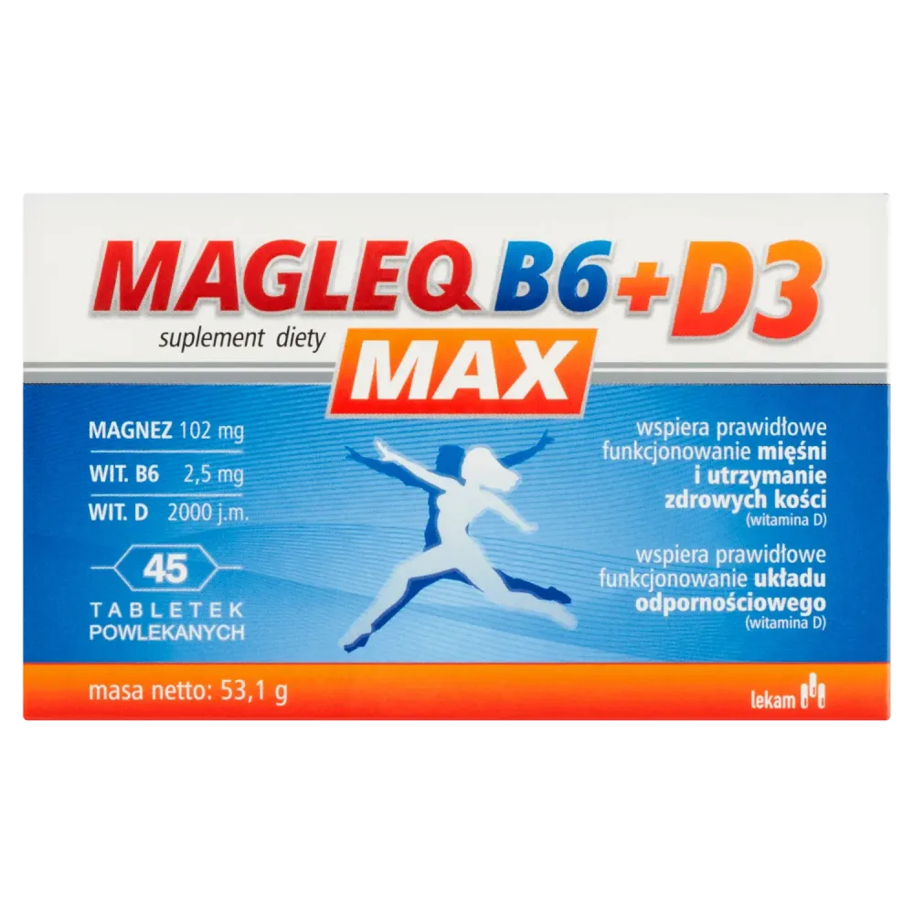 Magleq B6 Max + D3 - 45 таблеток
