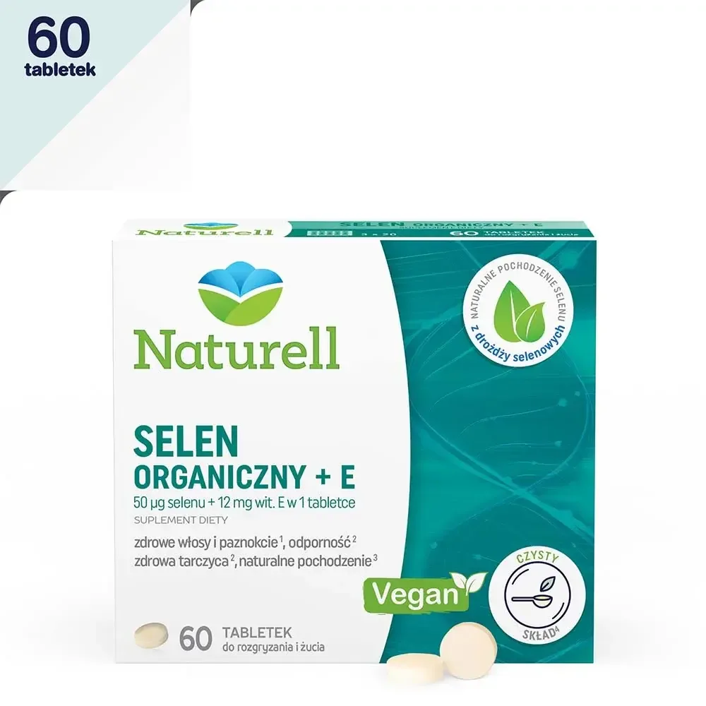 Naturell Органический селен с витамином Е - 60 сосательных таблеток