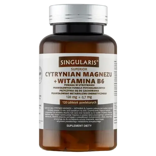 Singularis Superior Цитрат магния + витамин B6 - 120 таблеток