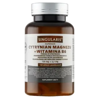 Singularis Superior Цитрат магния + витамин B6 - 120 таблеток