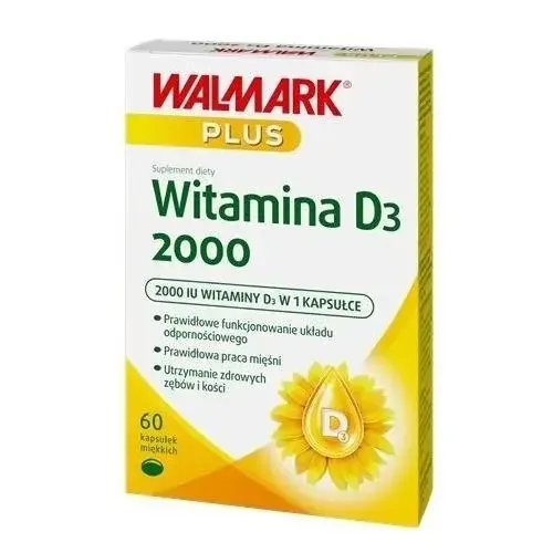 Walmark Plus Vitamin D3 2000 - 60 мягких капсул