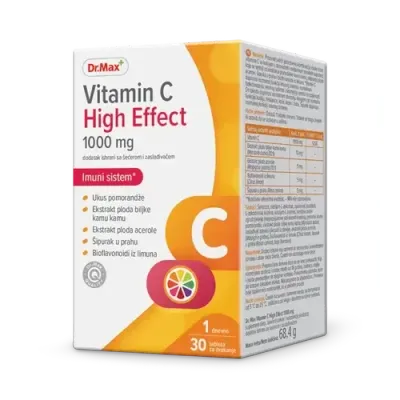 Витамин C High Effect 1000 мг Dr. Max - 30 таблеток