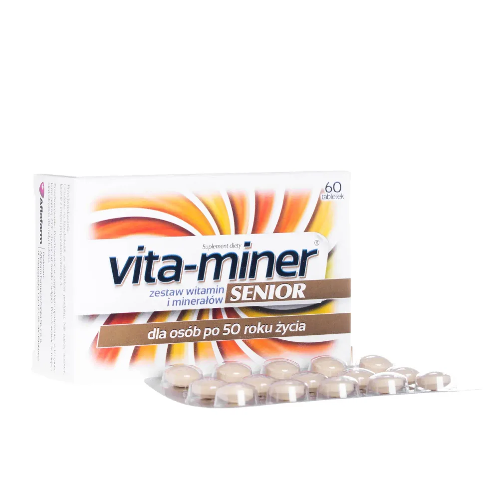 Vita-miner Senior - витаминно-минеральный комплекс для людей старше 50 лет, 60 таблеток