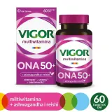 Мультивитаминная пищевая добавка Vigor Multivitamin ONA 50+, 60 таблеток — фото 2