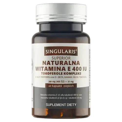 Singularis Superior Natural Vitamin E 400 Tocopherols Complex - 60 капсул