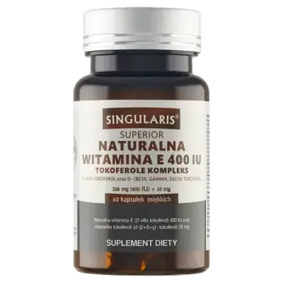Singularis Superior Natural Vitamin E 400 Tocopherols Complex - 60 капсул