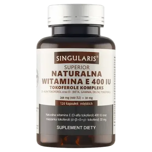 Singularis Superior Natural Vitamin E 400 UI Tocopherols Complex - 120 капсул