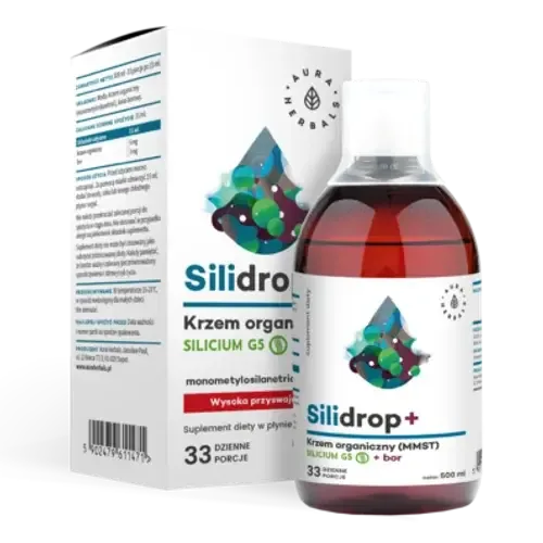 Aura Herbals Silidrop - органический кремний (MMST) silicium G5 + бор, 500 мл