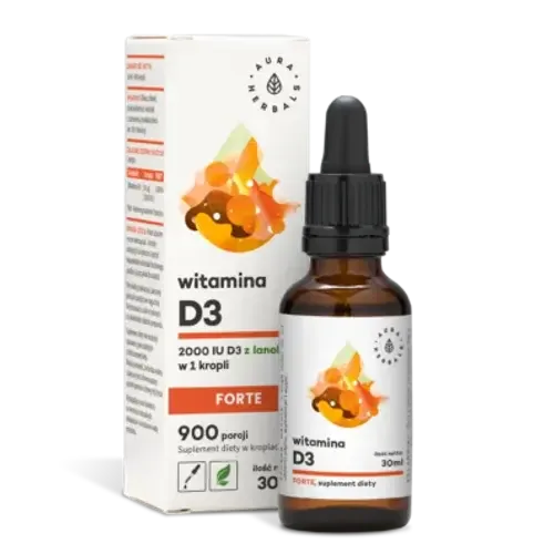 Aura Herbals Витамин D3 Forte 2000 капель, 30 мл