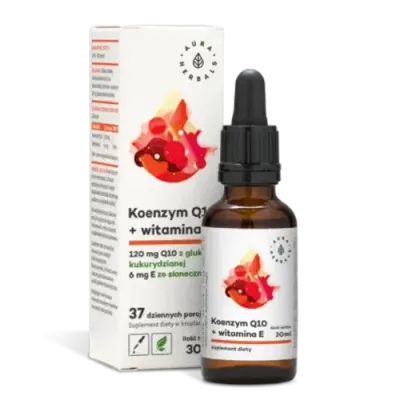Aura Herbals, Капли Коэнзим Q10 + витамин Е, 30 мл