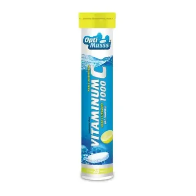 Vitaminum C 1000 Optimusss - 20 шипучих таблеток со вкусом лимона