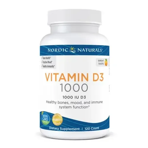 Nordic Naturals Vitamin D3 1000IU - Витамин D3, 120 капсул