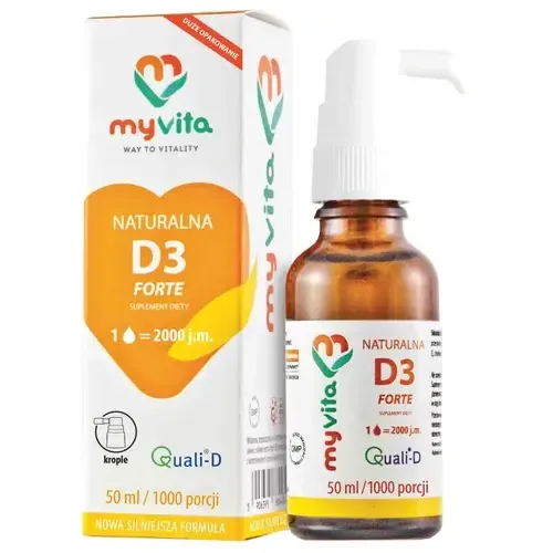 MyVita Витамин D3 2000 капель, 50 мл
