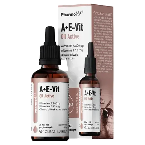 Pharmovit Clean Label - A+E-Vit Oil Active, 30 мл