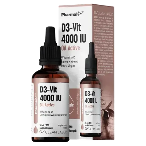 Pharmovit Clean Label D3-Vit 4000 IU Oil Active - 30 мл