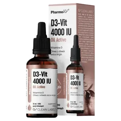 Pharmovit Clean Label D3-Vit 4000 IU Oil Active - 30 мл
