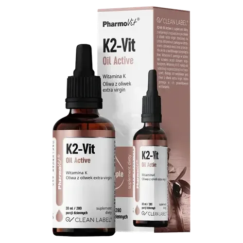 Pharmovit Clean Label K2-Vit Oil Active диетическая добавка, 30 мл