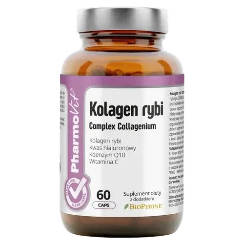 Pharmovit Рыбный коллагеновый комплекс Collagenium диетическая добавка, 60 капсул