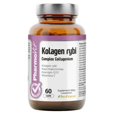 Pharmovit Рыбный коллагеновый комплекс Collagenium диетическая добавка, 60 капсул