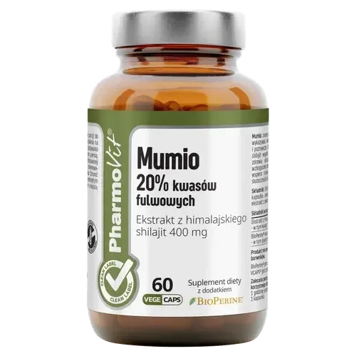 БАД Фармовит Мумио 20% фульвокислот, 60 капсул