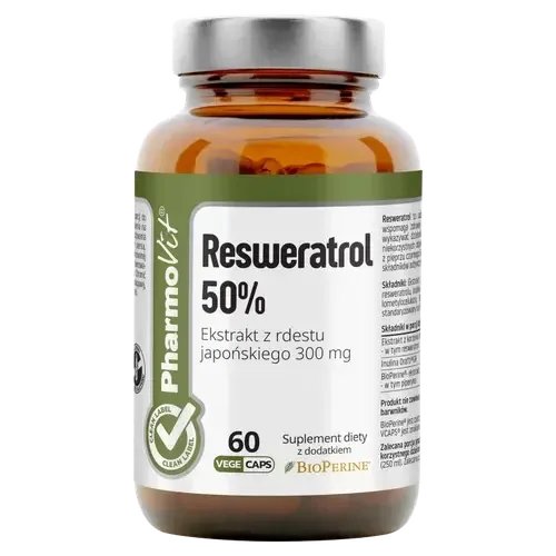 Pharmovit Ресвератрол 50% диетическая добавка, 60 капсул