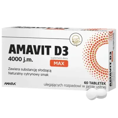 Амавит D3 - 4000 МЕ, биологически активная добавка, 60 таблеток ODT