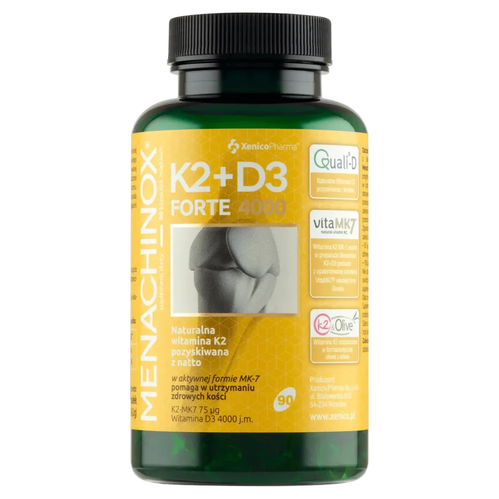 Диетическая добавка Menachinox K2+D3 Forte, 90 капсул