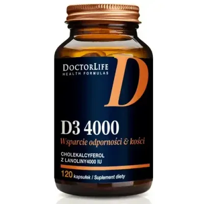 Doctor Life Иммунная и костная поддержка витамин D3 4000 - 120 капсул