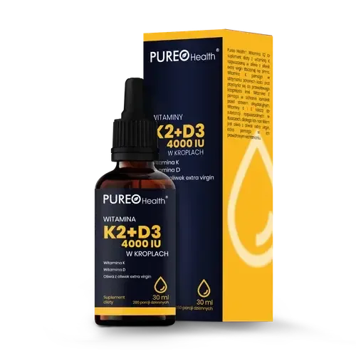 Pureo Health - витамины D3+K2 капли, 30 мл