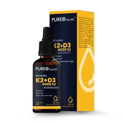 Pureo Health - витамины D3+K2 капли, 30 мл