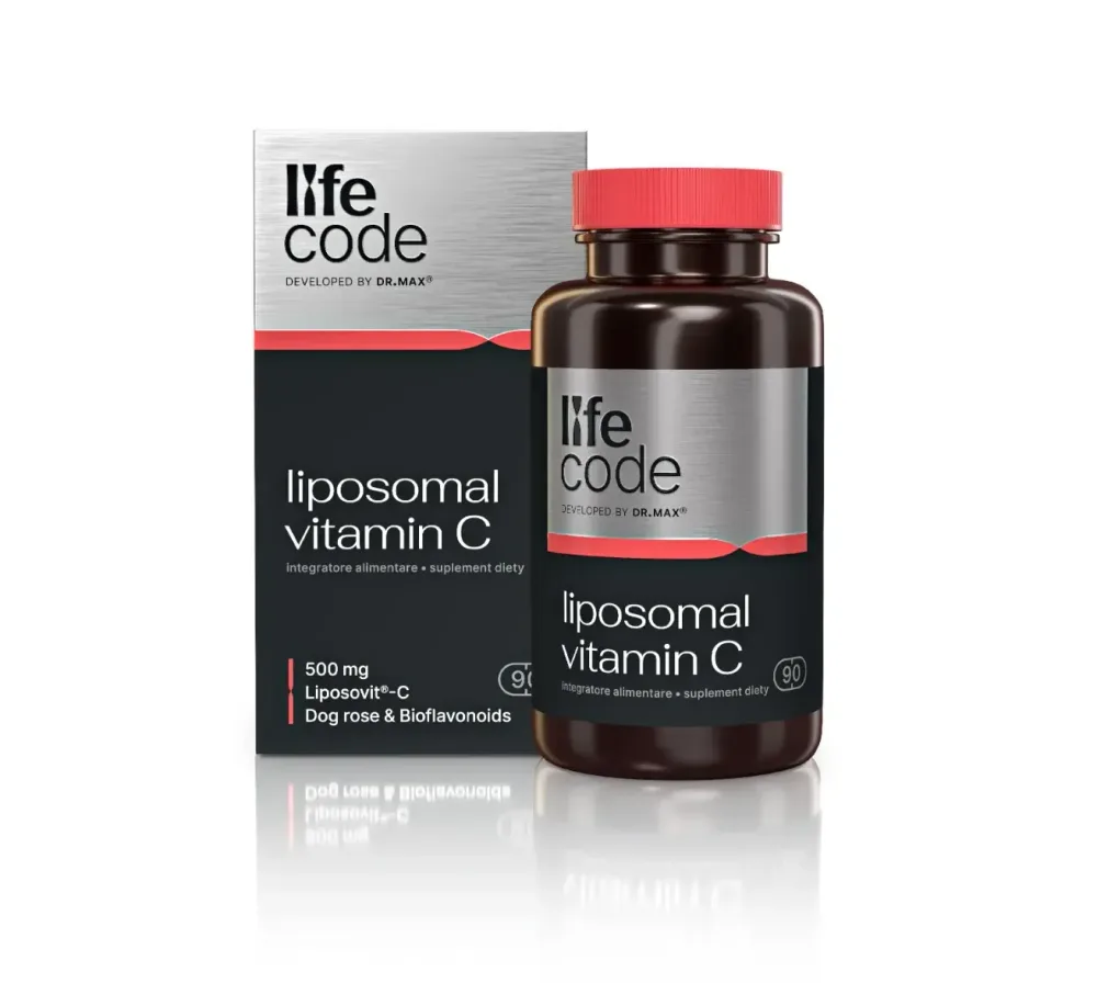 LifeCode, разработанный доктором Максом - липосомальный витамин С 500 мг, 90 капсул