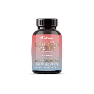 Intenson Collagen Candy со вкусом клубники - 60 таблеток