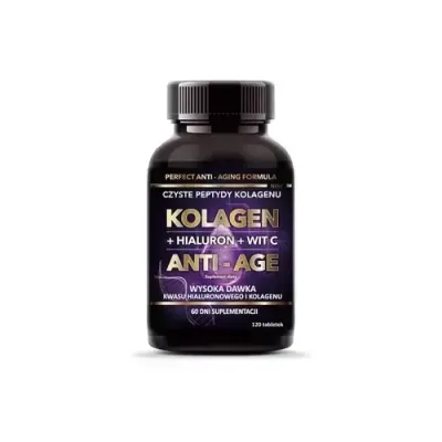 Intenson Anti Age коллаген + гиалурон + вит. С - 120 таблеток