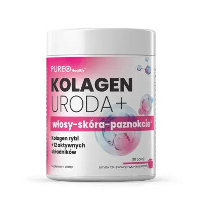 Pureo Health - Коллаген Beuaty Formula волосы-кожа-ногти 30 порций, со вкусом клубники и малины