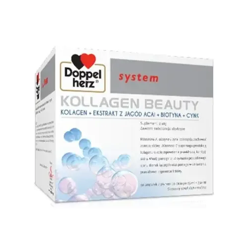 Doppelherz System Kollagen Beauty - жидкость, биологически активная добавка, 30 ампул по 25 мл