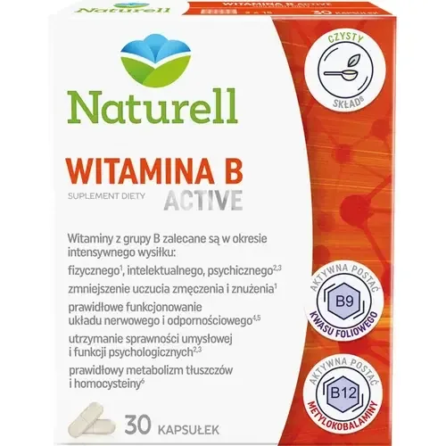 Диетическая добавка Naturell Vitamin B Active, 30 капсул