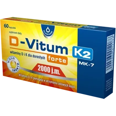 D-Vitum Forte 2000 МЕ. K2 - 60 капсул