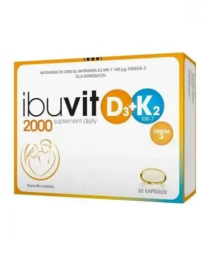 Ибувит D3 2000 + K2 MK-7 Омега 3 - 30 капсул