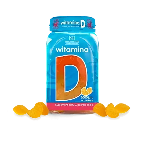 Noble Health Витамин D - 60 желейных конфет со вкусом апельсина