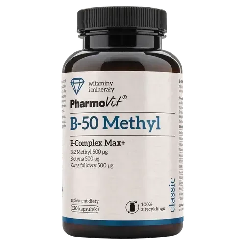 Pharmovit B-50 Methyl B-Complex Max+ - 120 капсул