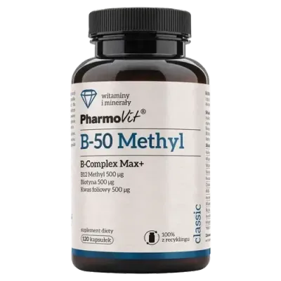 Pharmovit B-50 Methyl B-Complex Max+ - 120 капсул