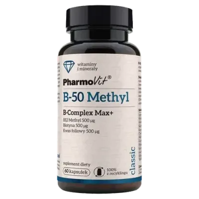Pharmovit B-50 Methyl B-Complex Max+ - 60 капсул