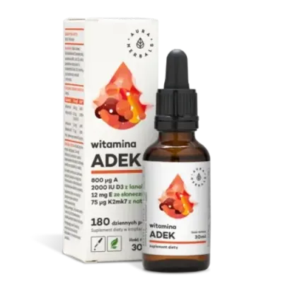Aura Herbals ADEK - Витамин A + D3 + E + K2, капли, 30 мл
