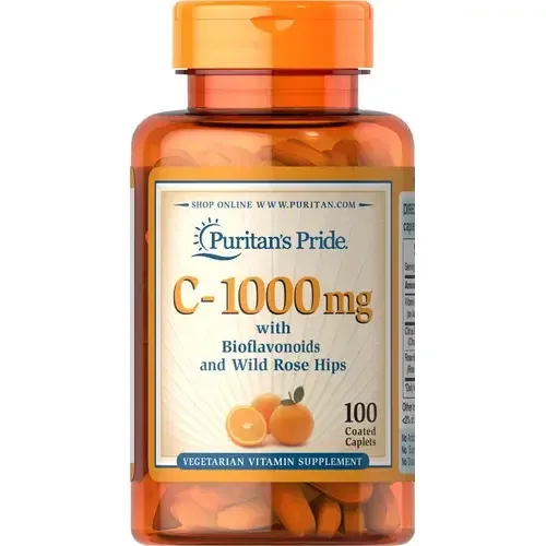 Puritan's Pride Витамин C 1000 мг - 100 таблеток в пленочной оболочке